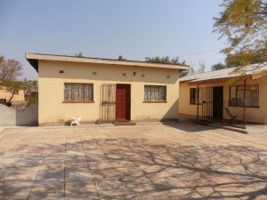Our bedroom and living room. Main house to right with kitchen, bath, living room and other bedrooms